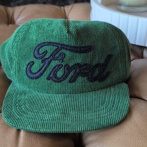 Zara Green Corduroy Cap